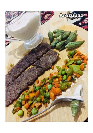 عکسی از دستور کباب تابه ای