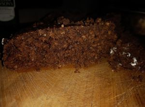 Una foto de Torta de avena cocoa y banana