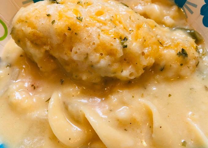 Creamy Cheesy Dumpling Soup π