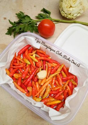 Foto resep Tips Menyimpan Cabe