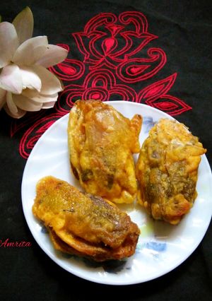 A picture of Water Lily flower Pakora.