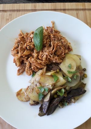 Une photo de Pulled chicken