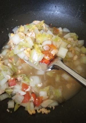 Foto resep Tumis Sawi Putih Campur Telur