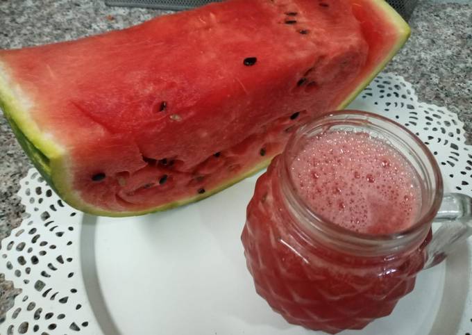 Steps to Prepare Super Quick Homemade Watermelon lemonade