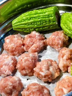 Hình của món Mướp đắng nhồi thịt giảm cân.