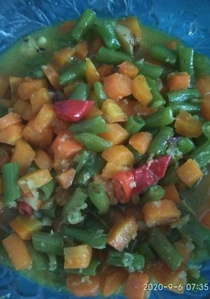 Foto resep Kari buncis wortel