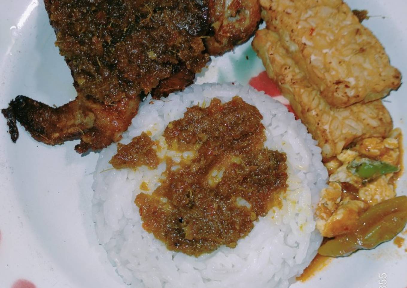 Ayam Sambal Bumbu Hitam Madura
