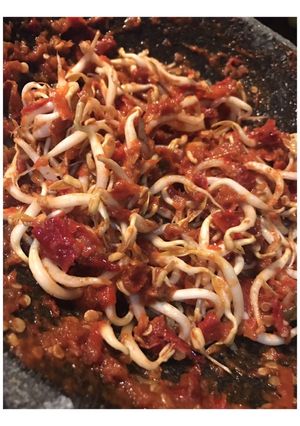 Foto resep Sambel tauge (toge) pedas