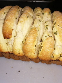 Una foto de Pan de ajo y cebollita #caminodesabores