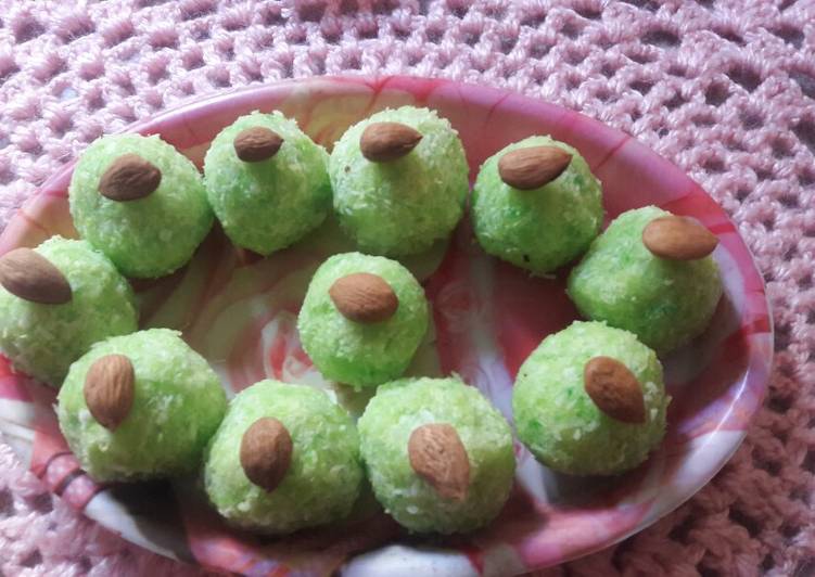 Easiest Way to Make Ultimate Easy tasty coconut petha laddu