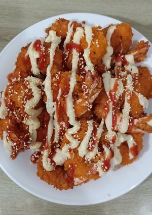 Foto resep Udang mayonaise...😁
