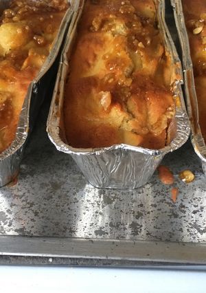 Una foto de Budín de manzana