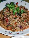 ลาบหมูสับใส่เครื่องใน ฉบับคนขี้เกียจ