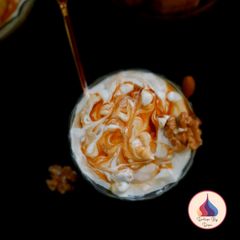 A picture of Walnut Caramel Shrikhand.