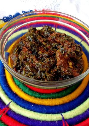 A picture of Vegetable soup.
