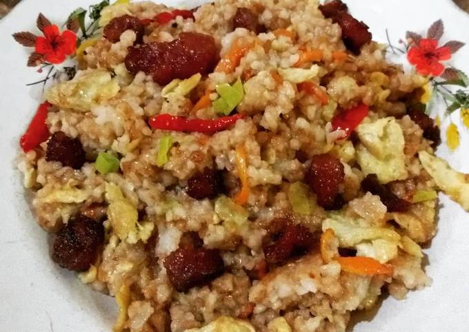 Cara Gampang Membuat Lap Cheong Fried Rice Anti Gagal