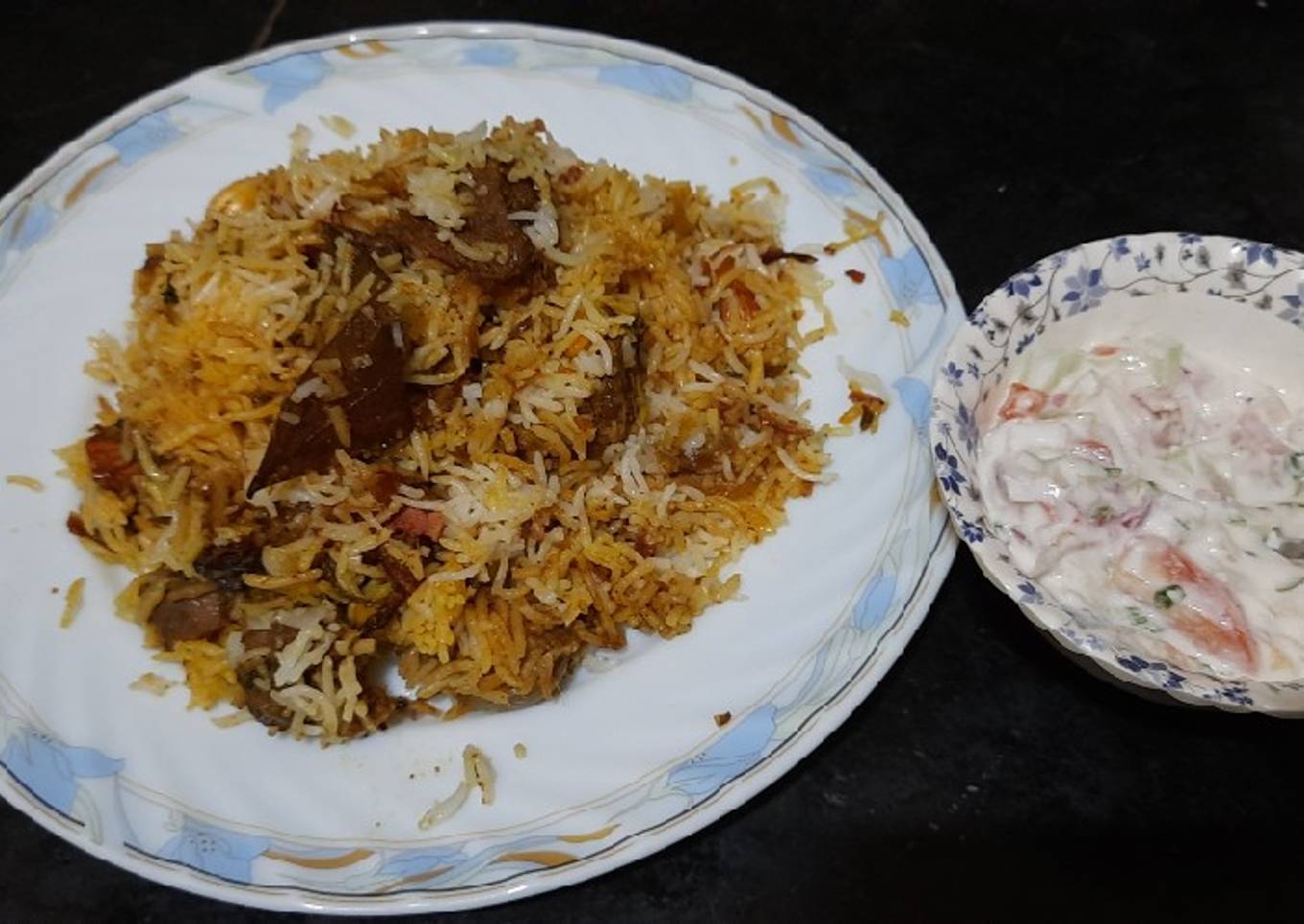 Hydrabadi mutton dum biryani