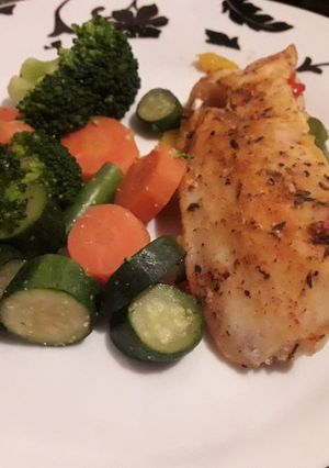 A picture of Grilled Hake Fillets.