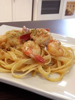 Foto resep Fettucini/Spaghetti anglio olio seafood