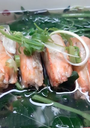 Hình của món Canh rau dền cơm nấu đầu tôm.