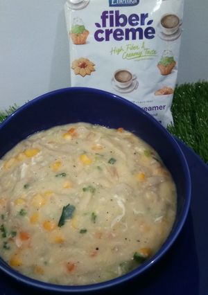 Foto resep Sup krim ayam fiber creme