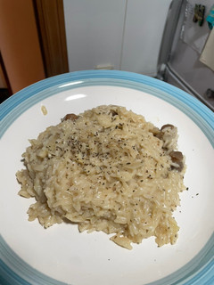 Una foto de Risotto de champiñones