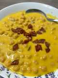 Garbanzos en crema de zapallo