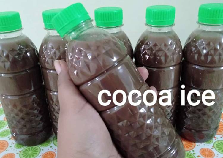 Cara Menghidangkan Cocoa ice Anti Ribet!