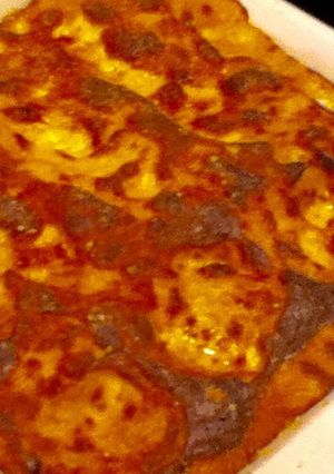 Una foto de Lasaña de gambas