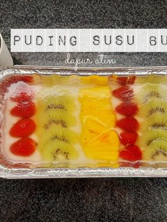 Foto resep Puding susu Buah