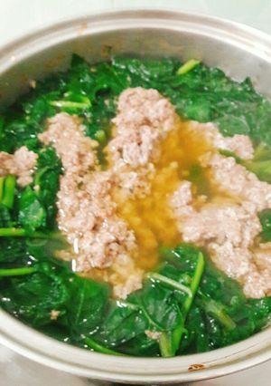 Hình của món Canh cua mồng tơi.