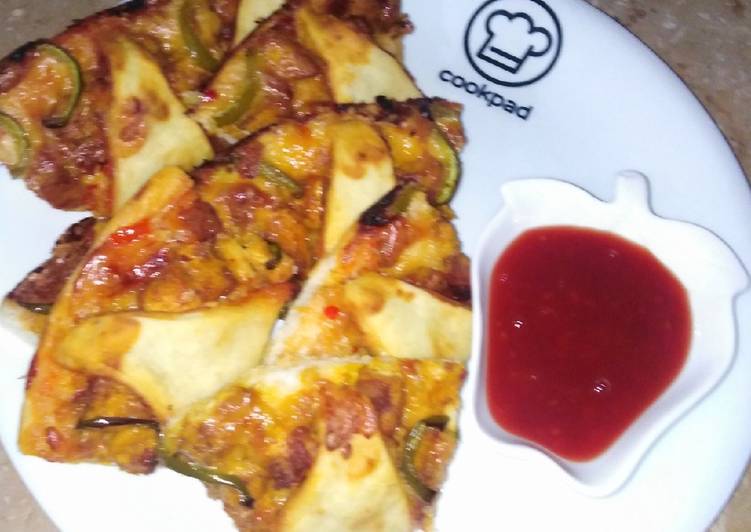 Recipe of Ultimate Chae shae sunflower pizza