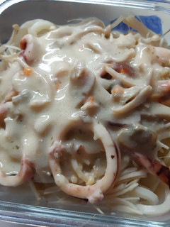 簡易海鮮烏龍麵 的食譜成品照片