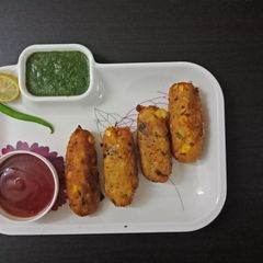 A picture of Corn Kebabs.