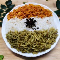 A picture of Tiranga Plain Rice !!.