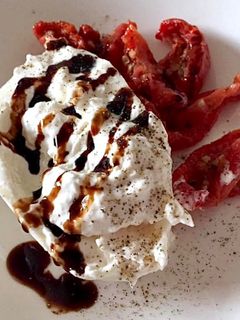 A picture of Bufala (Buffalo) Caprese Salad.