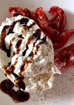 A picture of Bufala (Buffalo) Caprese Salad.