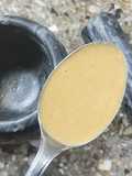 Tahini - Pasta de sésamo, en mortero