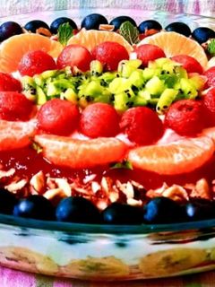 क्रिमी फ्रूट सैलेड (creamy fruit salad recipe in Hindi) रेसिपी मुख्य फोटो