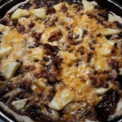 Teriyaki Pork Pizza A picture of Teriyaki Pork Pizza.