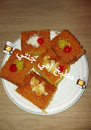 صورة لوصفة بسبوسة