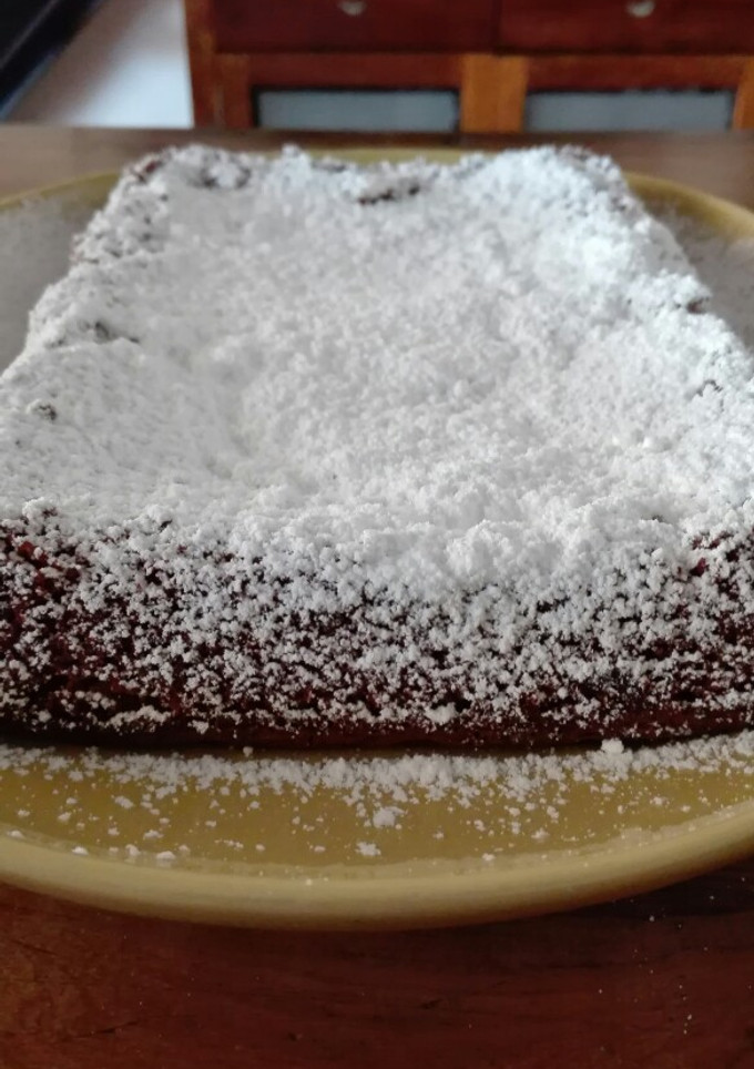 Una foto de Brownie de chocolate