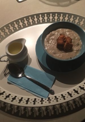 صورة لوصفة شوربة كريمة بالشوفان صحية