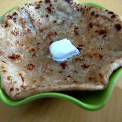A picture of Mooli prantha.