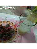 Chocolate cherries and lichi drink