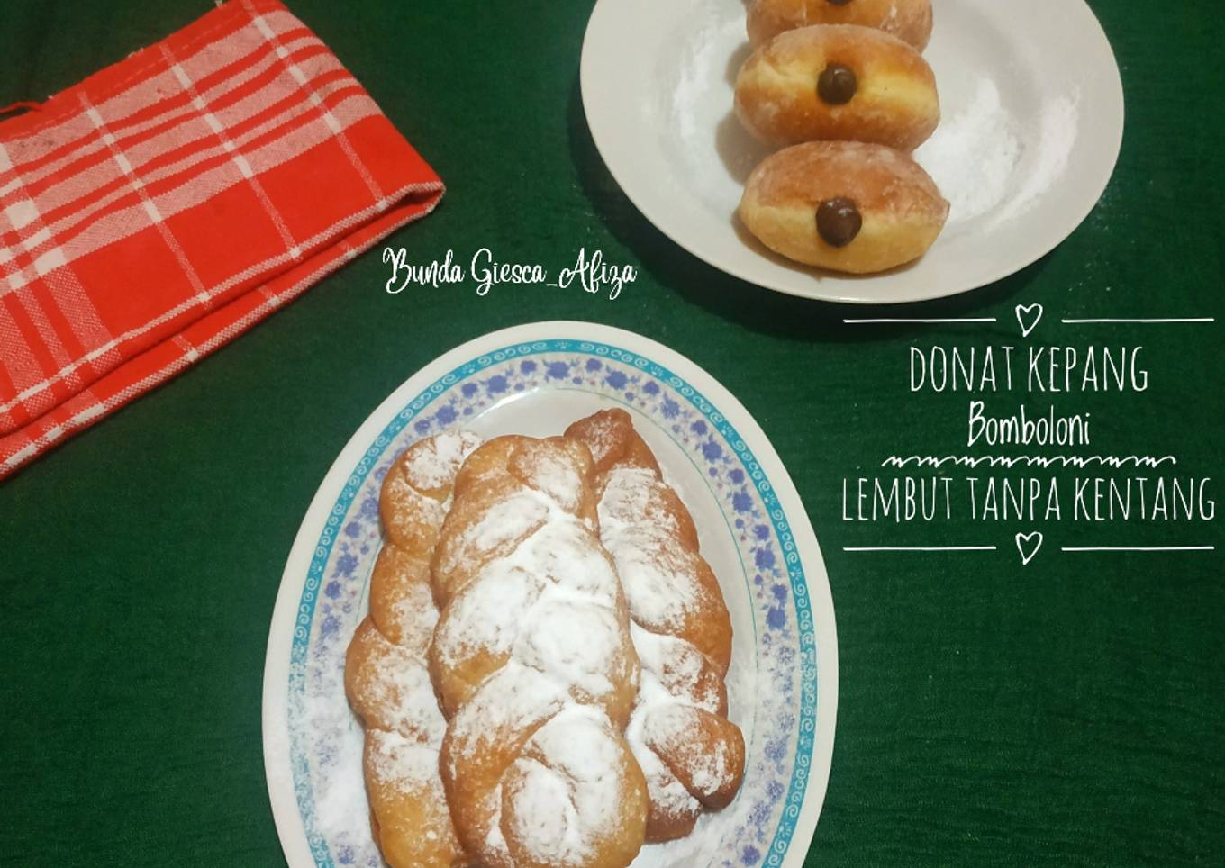 Donat Kepang Bomboloni Lembut Tanpa Kentang