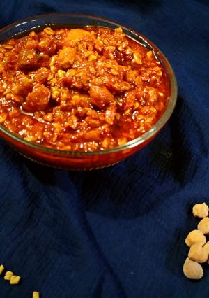 A picture of Khada chana Methi Athanu.