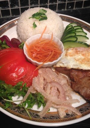 Hình của món Cơm sườn.