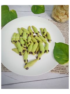 Foto resep Kue Ulat Hijau/Caterpillar Cookies