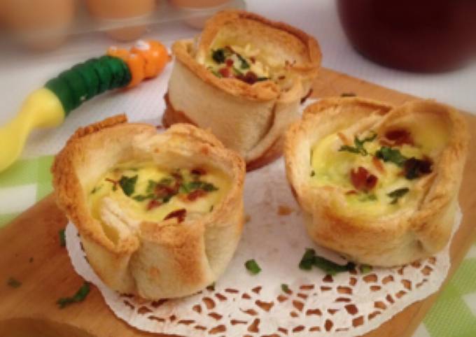 Quiche Toast Cup